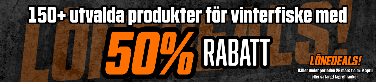 50% JUST NU!