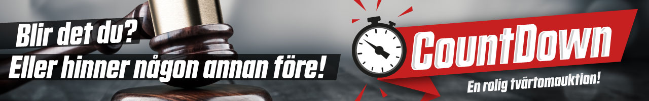 Delta i våra CountDown-auktioner på fiskegrejer!